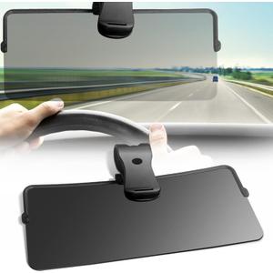 Sun Visor Extender for Car, Universal Sun Visor for Car Easy to Install, UV400 Anti-Glare Protects from Glare/UV Ray/Stray Light/Snow Blindness for Safe Driving, Clip on/Adjustable Angle