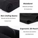 Mens No Ride-up Boxer Briefs Stretch Comfortable Breathable Cotton Underwear 4 Pack (Black, M)