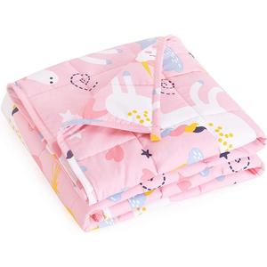 Mr. Sandman 5 lbs Weighted Blanket for Twin Size Bed, Perfect for 40-60lb, Breathable Cotton Heavy Blanket with Premium Glass Beads - 36" x 48" Rainbow Unicorn