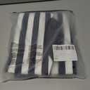 SweatyRocks Women's Slim Fit Zip Up Sweatshirts Collar Striped Short Sleeve Tops with Pockets (M)