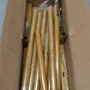 Metal Arch Backdrop Stand, Set of 3 (4ft / 5ft / 6ft) Gold Arch Backdrop with 12 Ground Nails, Stable Arched Background Stand for Wedding, Baby Shower, Birthday Party, Photography
