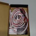 2PC Flexible Switchback Dual-Color White & Amber Motorcycle LED Fork Turn Signal Blinkers DRL Daytime Running Light Waterproof Adjustable Stips Bars kit Universal Fit Motorbike (39mm-70mm)