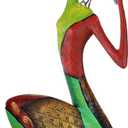 Minimalist Abstract Yoga Art Woman Statues and Sculptures, Creative Full-Color Oil Painting Art Female Statue, Modern Living Room Room Porch Centerpieces Bookcase Entryways Desktop Decor Crafts (C)