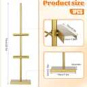 Tabletop Picture Frame Stand 29 inch Adjustable Tabletop Easel Stand for Display Metal Standing Frame Holder Stands Table Top Easels for Picture Frames, Artwork, Canvas Gold
