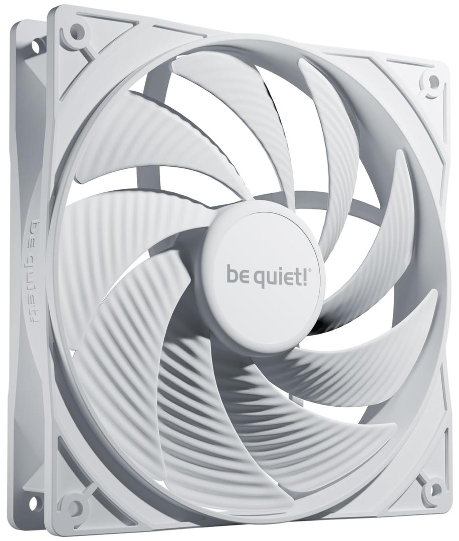 be quiet! Pure Wings 3 140mm PWM high-Speed White Fan | Speed-regulating Closed Loop Motor | High top-end Speed | Low Minimum RPM | Optimized Fan Frame | Extraordinary air Pressure | BL113