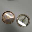 Antiqued Brass Poem Compass with Leather Case