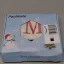 Christmas Stockings with Initials, 20 Inches Large Knit Embroidered Letter Red White Christmas Stocking, Monogram Christmas Stocking for Famliy Holiday and Xmas Tree Fireplace (Letter M)