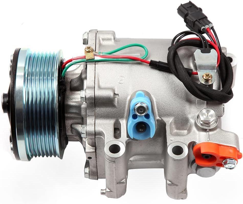 CO 4918AC AC Compressor for Honda Civic 1.8L 2006-2011 2010 2009 2008 2007, with Clutch Aluminum AC Compressor Low Fuel Consumption Replacement 38810RNAA02 38810RRBA01 1102577