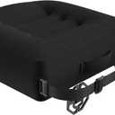Car Booster Seat Cushion, Chair Cushions, Comfort Seat Cushion Pillow for Office Chair/Car Seat, Butt, Tailbone, Back, Coccyx, Short People Adult Booster Chair Cushions Relief Pad (Solid Black Regular)
