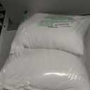 EDOW Throw Pillow Inserts, Set of 2 Lightweight Down Alternative Polyester Pillow, Couch Cushion, Sham Stuffer, Machine Washable. (White, 12x12)