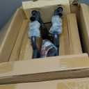 Medline Basic Steel Transport Chair - Full-Length Arms, Swing-Away Footrests, 12" Wheels - Gray/Burgundy - Durable & Convenient Mobility Aid (Red)