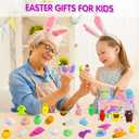 Easter Egg Fillers - 30 Pack Kawaii Mochi Squishy Toys for Easter Basket Stuffers, Mini Cute Squishies Squeeze Toy Easter Party Favors, Easter Gifts for Kids Classroom Prizes School Rewards