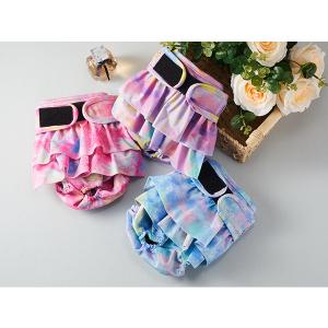 Reusable Dog Diapers Female Large Washable, Premium Doggie Diaper for Dogs, Pack of 3, Highly Absorbent Dog Diaper for Heat, Incontinence and Puppy Training(L)