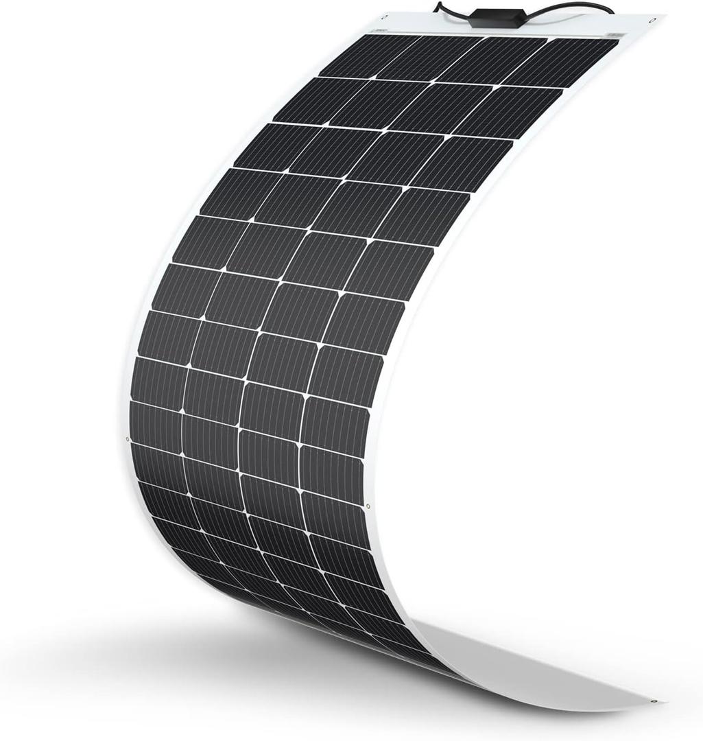 Renogy Solar Panels 200 Watt 12V, Flexible Solar Panel 200W 22% High-Efficiency, 240 Ultra Lightweight Solar Panels for Marine RV Cabin Van Car Boat Camping Curve Surfaces