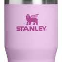 STANLEY IceFlow 2.0 Flip Straw Tumbler with Handle 14 oz | Twist On Lid and Flip Up Straw | Leakproof Water Bottle | Insulated Stainless Steel | BPA-Free | Soft Orchid