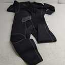 Hevto Men Wetsuits 3/2mm Neoprene Wet Suit Back Front Zip in Cold Water for Surfing Swimming Diving (X-Large Short)