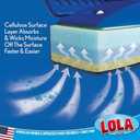 LOLA Squeeze Sponge Mop w/Poly Foam & a Natural Cellulose Layer, Absorbs and Wicks Moisture, Hard Surface Cleaner, Refillable, 9 Wide Head