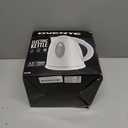 OVENTE Electric Kettle, 1.7L Fast Boiling Water Heater for Coffee or Tea, BPA Free with Water Level Gauge, Auto Shut-Off, Boil-Dry Protection, Indicator Light and Removable Filter, White KP72W