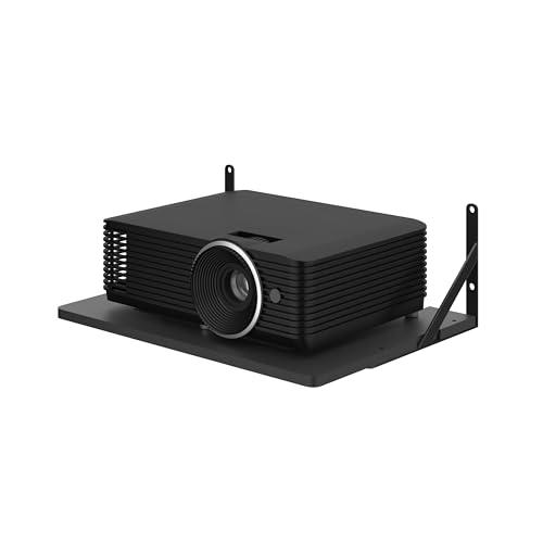 AREAJD All Black Small Mini Projector Mount, Foldable, Compatible with Projectors, Wall Mount, Projector Shelf, Holder Stand Accessories