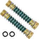 Lifynste Garden Hose Extension Adapter, Hose Kink Protector with Coil Spring, 2 Pack