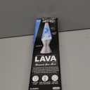 Lava Lite 1953 Silver Base Lamp with White Wax in Blue Liquid, 11.5", White Wax/Blue Liquid/Silver Base