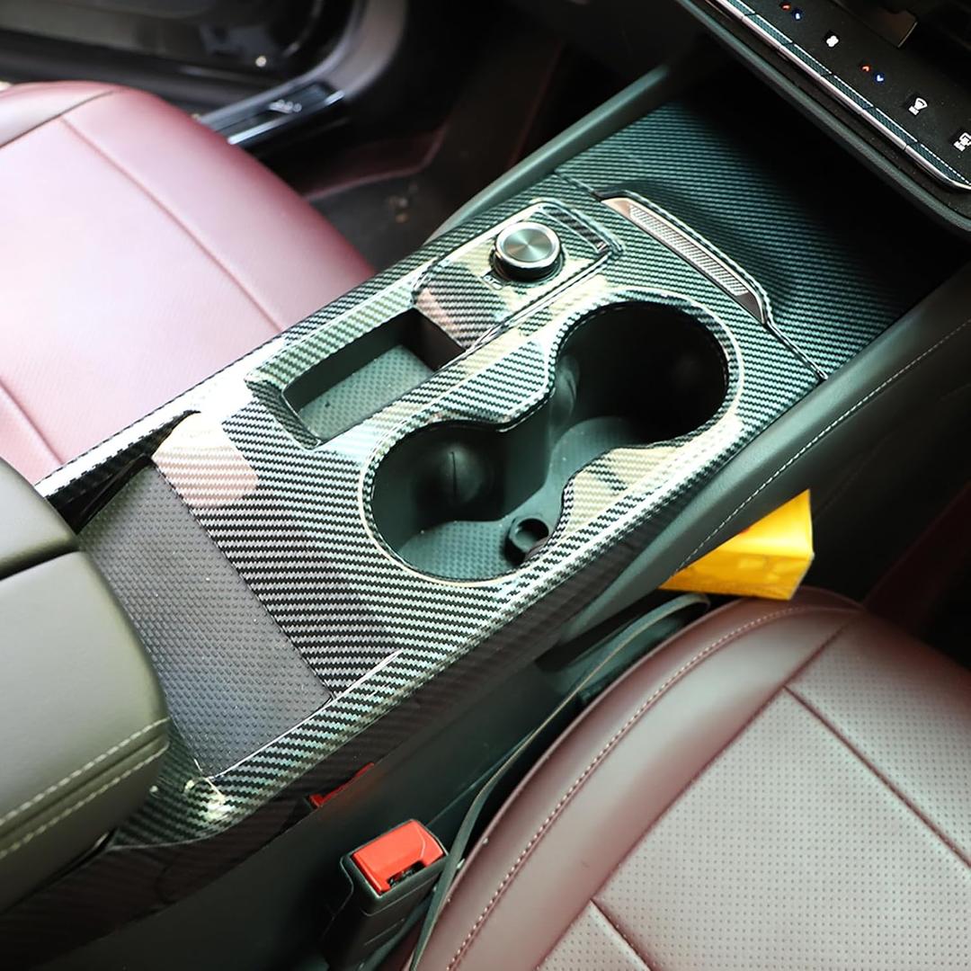 MUXEE Console Gear Shifter Panel Cover,for Buick Envision 2024 2025 - ABS Carbon Fiber Sport Style Console Gear Shifter Panel Cover Accessories