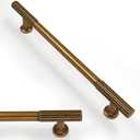 Asimerdeco 10 Pack Antique Brass Cabinet Pulls 6.3 Inch(160mm) Kitchen Cabinet Handles Solid Zinc Alloy Cabinet Hardware Drawer Pulls