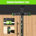VNW 6 in 1 Adjustable T Square, 24in Drilling Positioning Ruler, Cabinet Hardware Jig, Marking Gauge Tools for Woodworking, Cabinet Drawer Door Hole Drilling Template.