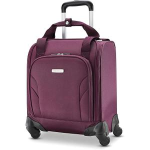 Samsonite Underseat Carry-On Spinner With USB Port, Purple, One Size