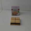 Basicwise Set of 4 Square Glass Jars with Bamboo Lids and Wooden Tray  Square Charcuterie, Snack Organizer and Fruit Platter for Party, Candy Jars, Cookies, Nuts, Fruits and Snack Box