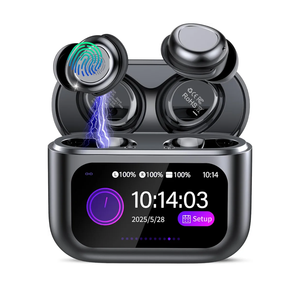 Sleep Earbuds Bluetooth 5.4 in Ear Touch Screen Sleep Headphones, Small Design Mini Sleep Earbuds for Side Sleepers with Sleep Mode, 48H Playtime Sleep Earphones Clear Calls, 5 EQ Modes, Black