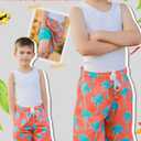 Cozople 7-20T Boys Swim Trunks with Compression Liner Big Boys Quick Dry Bathing Suit Stretch 2 in 1 Beach Swimming Shorts (Flesh Pink)