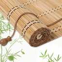 EVOZEN Bamboo Blinds for Interior Windows, Custom Bamboo Shades for Indoor Windows, Roller Shades for Indoor Window and Outdoor Patio, Easy to Install for Decks, Porches, Backyards