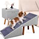 Pet Stairs for High Beds,21.06" H 6-Step Dog Stairs for Large Dogs | 250lbs Large Dog Steps , Non-Slip Pet Ramp for Bed Couch for Dogs Bedside Table Convertible