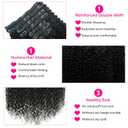Curly Clip in Hair Extensions for Black Women Brazilian Virgin Human Hair Clip in Extensions Kinky Curly Clip ins Human Hair 8Pcs, 120g, 14inch, Natural Black