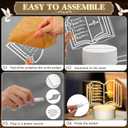 Kosiz 4 Pcs Pastor Appreciation Gifts Bulk LED Light Pastors Gift for Night Men Women Acrylic Clergy Lamp with Base Bible Verse Gifts for Birthday Anniversary (Stylish Pastor)