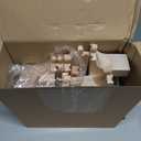 9 Pcs Wood Train Track Expansion Set 6 Arches Viaduct Bridge Train Bridges Railway Track Connectors Compatible Accessories with Railroad for Most Major Toy Railway