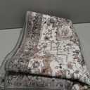 6x9 Area Rugs for Living Room, Machine Washable Non Slip Carpet, Large Vintage Floral Aesthetic Rug, Bedroom Carpets, Taupe, Brown/Beige/Cream