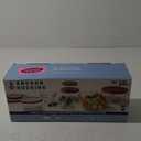 Anchor Hocking 16 Piece Glass Storage Containers with Lids (8 Glass Food Storage Containers & 8 Red SnugFit Lids)