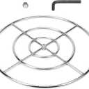 Stanbroil 30 Inch Round Fire Pit Burner Ring for Natural Gas & Propane Fire Pit Fireplace - 304 Stainless Steel Fire Pit Burner for Indoor & Outdoor, BTU 435,000 Max
