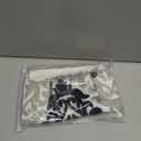 HWY 50 Navy Blue Decorative Throw Pillow Covers 18x18 Inch (1 Piece), Embroidered Cotton Farmhouse Cushion Cover Pillow Case for Sofa Couch Living Room Bed Bedroon, Floral Geometric (Navy Blue and Light Gray)