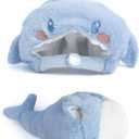 17cm Doll Clothes(No Doll) Furry 2-Piece Clothes Set Stylish Dolls Shark Clothes Blue Accessories Cute Outfits (Blue Shark Suit, 17cm)