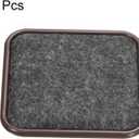 uxcell Furniture Sliders, 8Pcs 2 1/2" - Felt Square Sliding Pads, Reusable Furniture Caster Cups for Carpeted Tile Vinyl Hardwood Floors Protector (Brown)