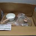 24 Pcs Pots and Pans Set Non Stick Ceramic Cookware Set,Healthy Non Toxic Kitchen Cookware Sets with Large Capacity,Induction Compatible,PFAS/PTFE/PFOA/PFOS Free,Cream White