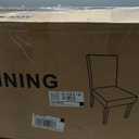 Upholstered Parsons Dining Chairs Set of 2, Modern Dining Room Chairs with Back, Fabric Kitchen Side Chairs with Wood Legs for Dinner Farmhouse Restaurant, Beige