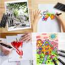 YTW Alcohol Markers, 80 Colors Dual Tip Art markers, Drawing Markers, Coloring Marker for Adults Coloring Drawing, Chisel & Fine