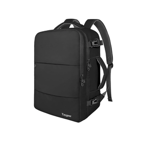 Taygeer Travel Backpack for Men Women, Carry On Backpack with USB Charging Port & Shoe Pouch, TSA 17.3inch Laptop Mochila Flight Approved, Nurse Bag Casual Daypack for Weekender Business Hiking,Black