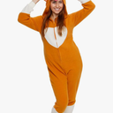 Funziez! Slim Fit Adult Onesie - Animal Costume - Plush Unisex Christmas One Piece Cosplay Suit for Women and Men Size M