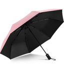 Yoobure Windproof Travel Umbrella - Automatic Umbrellas for Rain, Compact Folding Umbrella with UV Protection, Lightweight Portable Design for Backpack/Walking/Car, Sun & Storm Ready auto coral pink, upf 50+