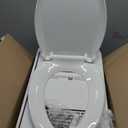KOHLER 4636-RL-0 Cachet ReadyLatch Elongated Slow Close Toilet Seat, Soft Close Toilet Seat Quiet Lid, Contoured Grip-Tight Bumpers Installation Hardware, Apartment Essentials, White